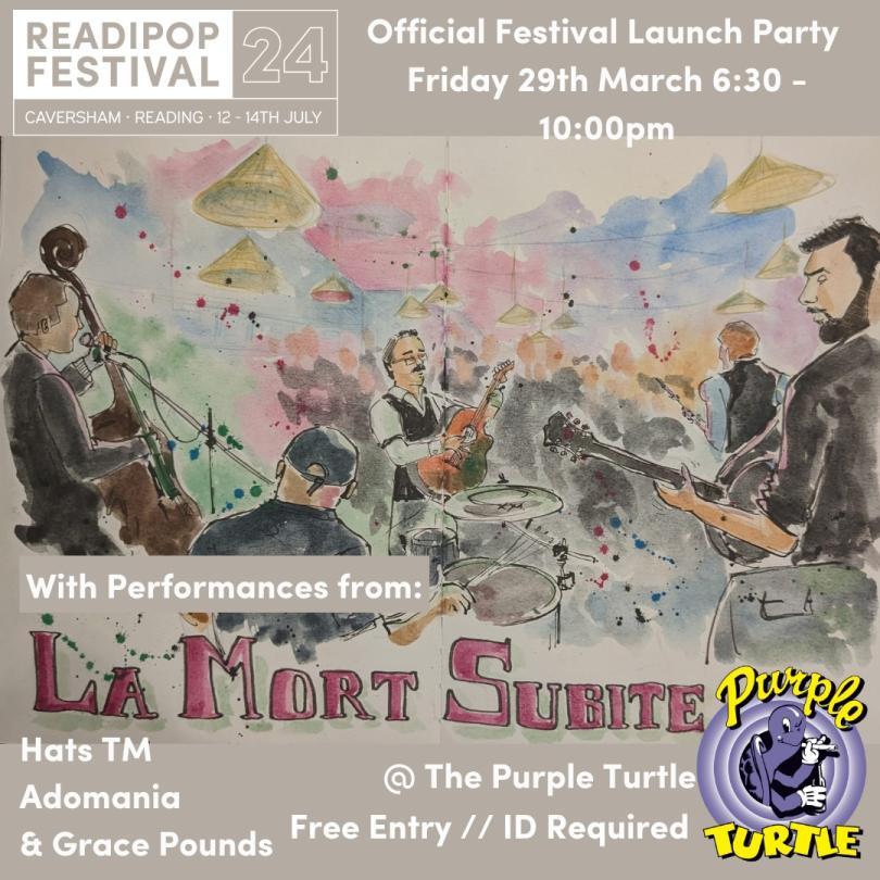 Readipop Festival 2024 Launch Party  Featuring La Mort Subite plus more to be announced  FREE ENTRY 18+ / ID REQUIRED