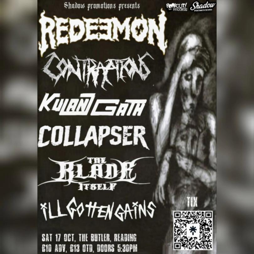 Poster with logos for the bands