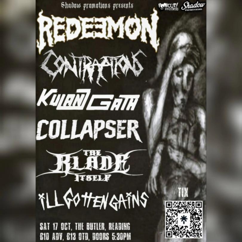 Poster with logos for the bands