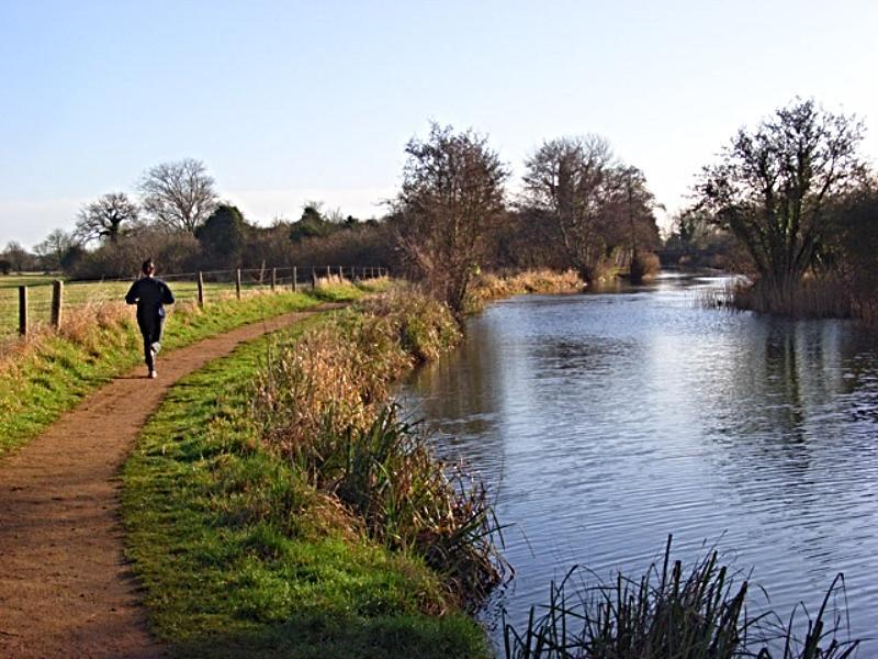 The river Kennet at Burghfield