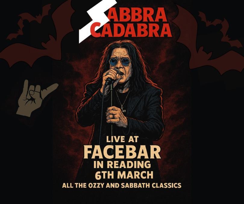 Poster for Sabbra Cadabra featuring AI artwork of Ozzy Osborne