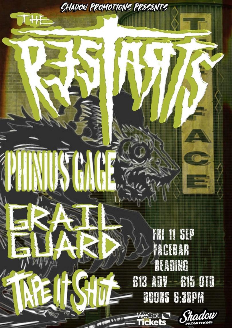 Poster with band logos