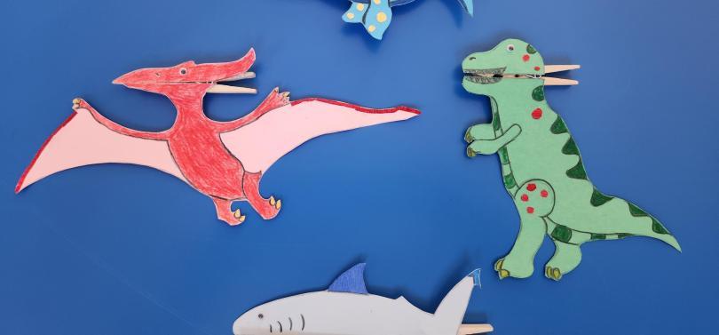 Handmade Prehistoric Snapping Creatures