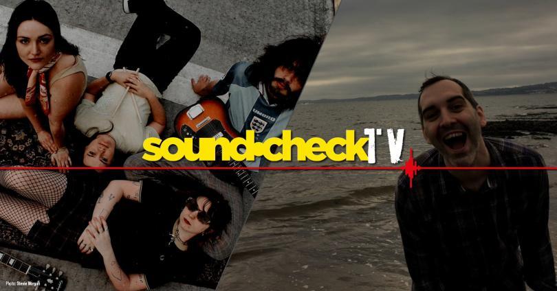 Photos of the band Dazed Minded and the singer Ben Marwood, with the Sound-check logo over the top