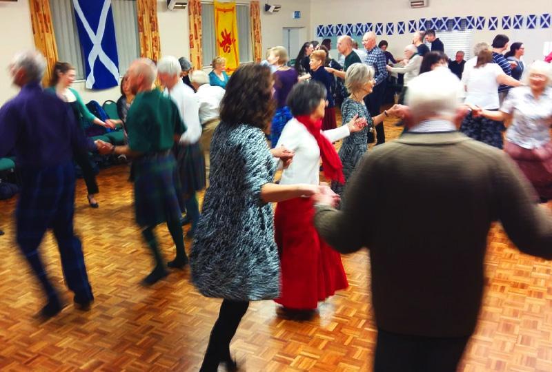 people dancing a ceilidh