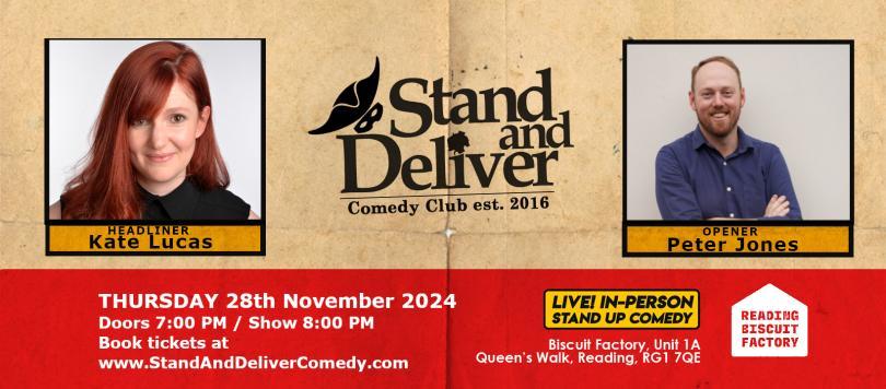 Stand and Deliver November banner