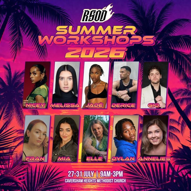 Event poster with headshots of all the instructors