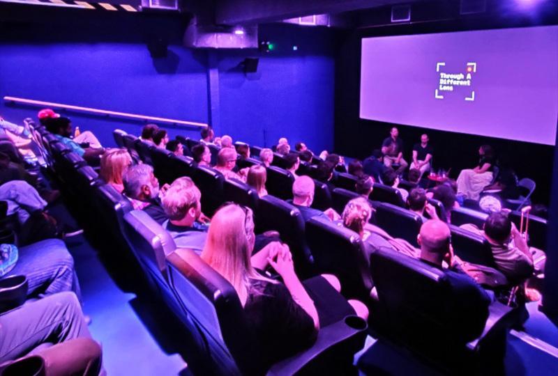 Audience sitting in a cinema