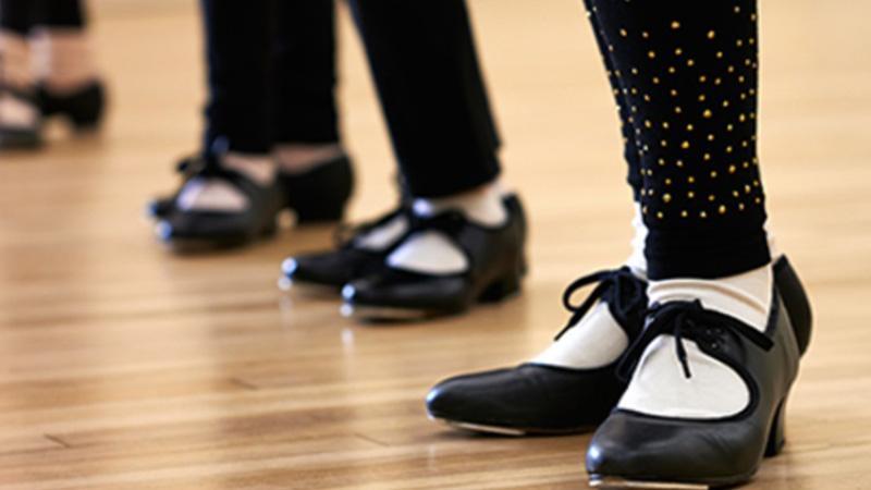 feet in tap shoes