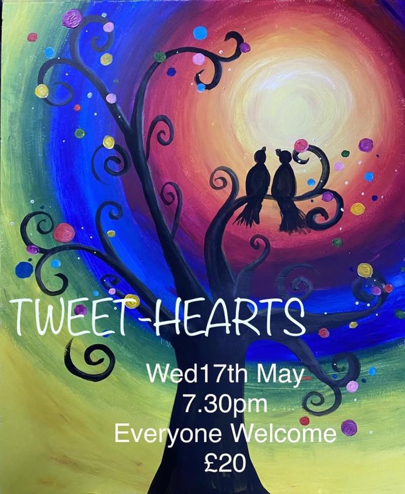 Painting Evening - Tweet Hearts