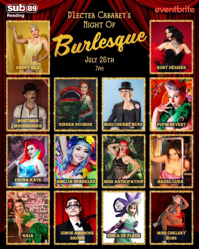 image of various burlesque performers