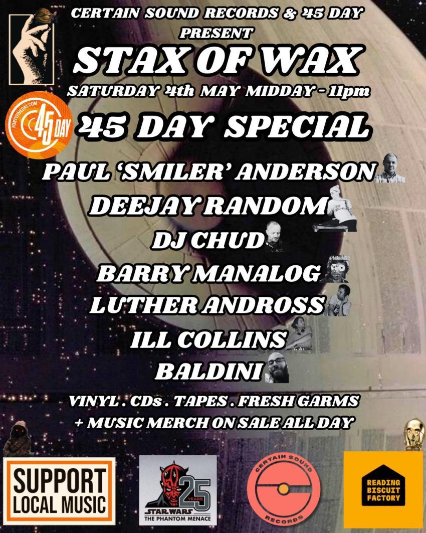 STAX OF WAX - 45 Day Special