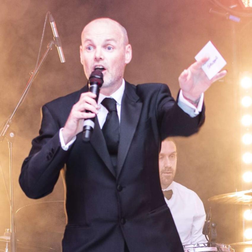 Dan Hudson - Compere, comedian & magician at Hocus Jokus at Shinfield Players Theatre