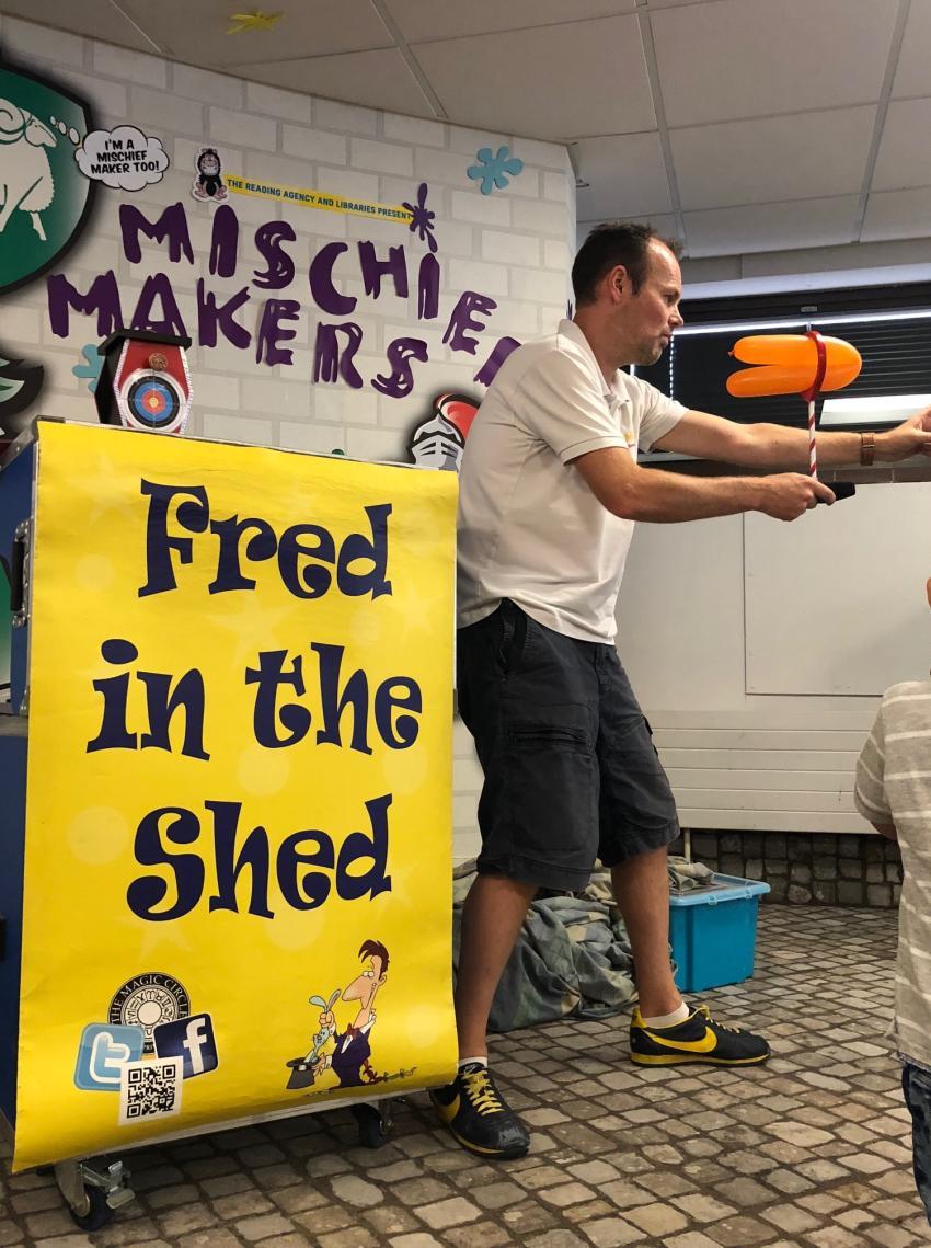 Macician Fred In The Shed