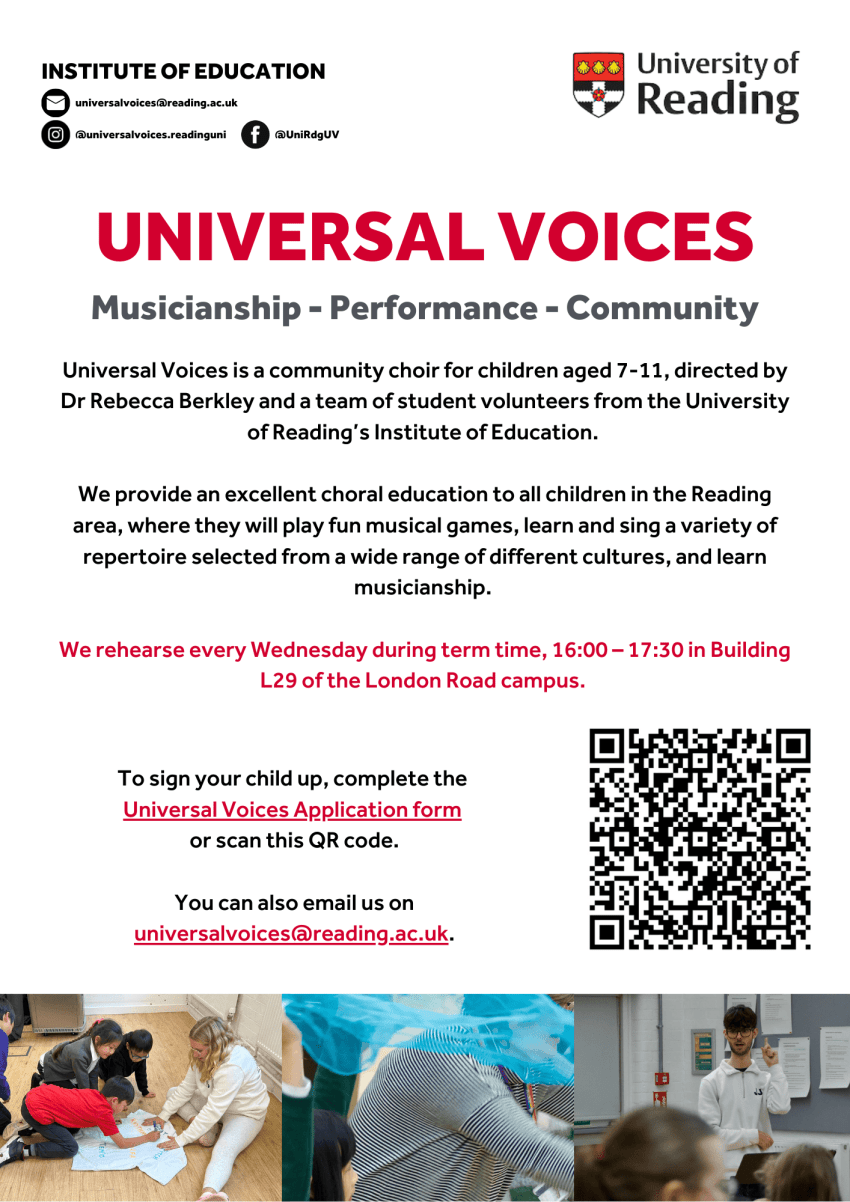 Universal Voices children's choir advert