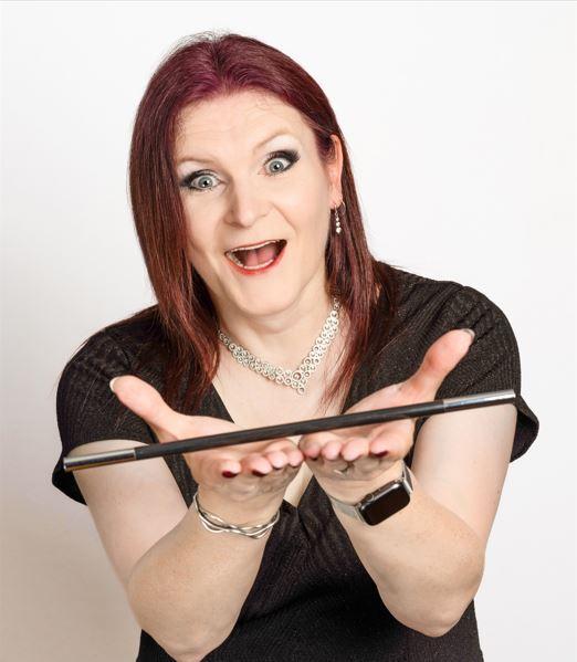 Katherine Rhodes - Magic Circle magician at Hocus Jokus at Shinfield Players Theatre