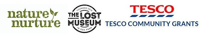 Ther logos for Nature Nurtue The Lost Museum and Tesco