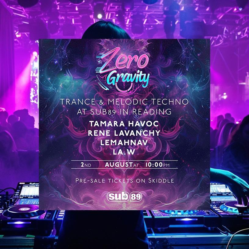 Banner ad for Zero Gravity Reading