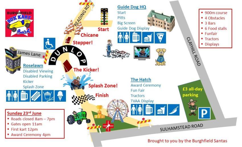 Course Map with Bars, Obstacles, Disabled Viewing