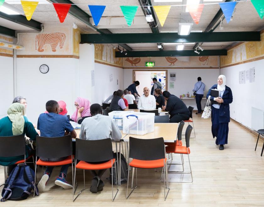 Refugee Support Group's weekly Drop In for refugees and asylum seekers in Berkshire