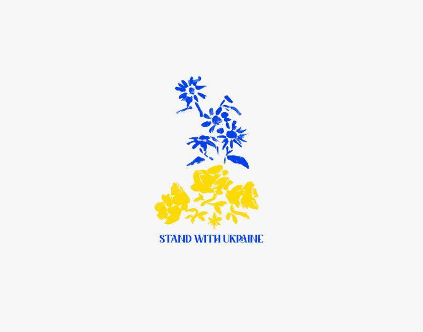 Stand With Ukraine by Jane Mechner and Molly Nolan, 2022
