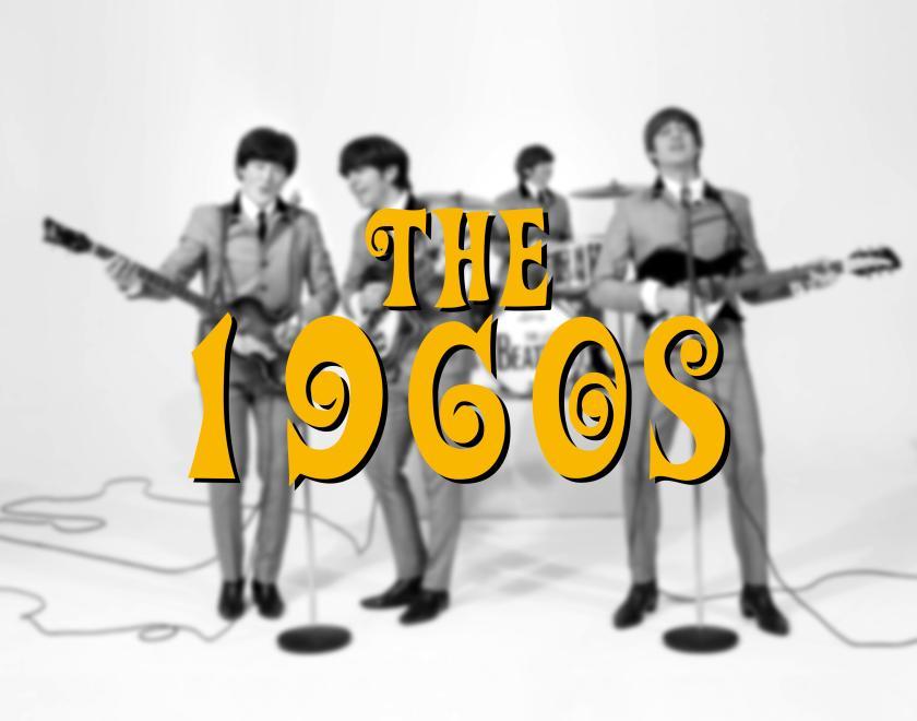 the bootleg beatles with a 1960s caption