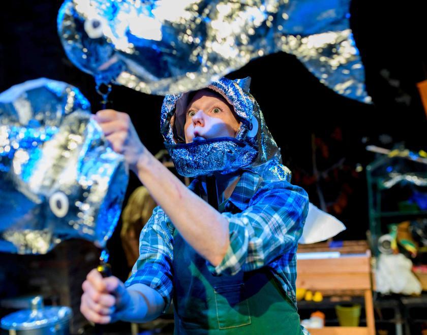 Production photo from 'Four Season' by Little Bulb. Photo by Paul Blakemore