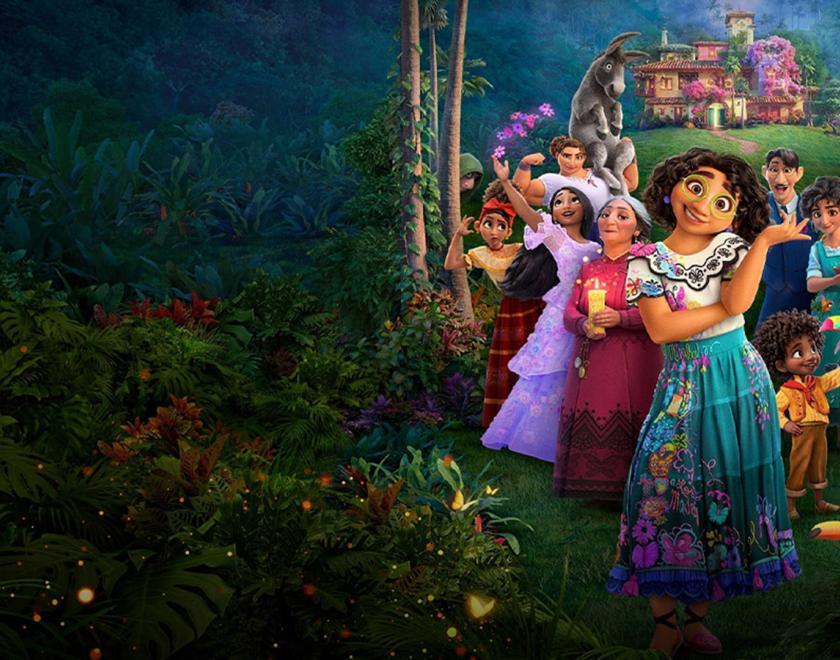 Banner artwork featuring the characters from Disney's 'Encanto'