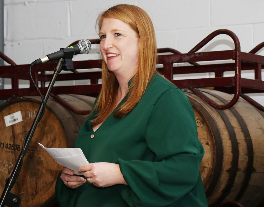 Luci Clayton-Jones at the What's On Reading Cultural Champions event