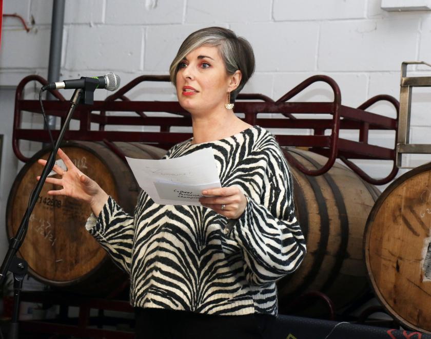 Lorraine Briffit at the What's On Reading Cultural Champions event