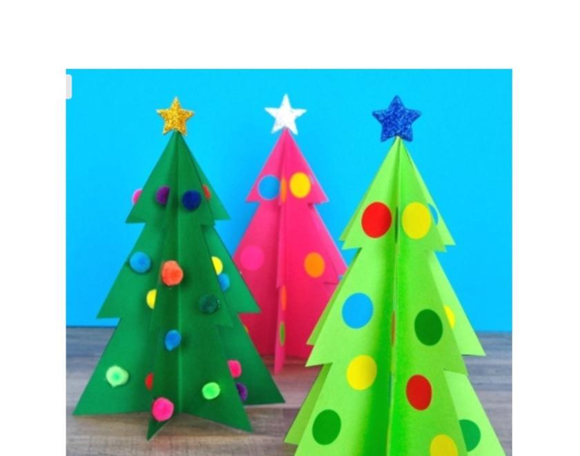 3D Christmas trees