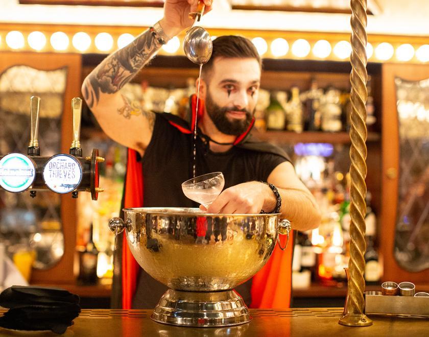 Halloween drinks at Flight Club Reading