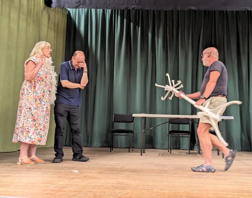 Twyford Theatre rehearsing for their two one-act plays