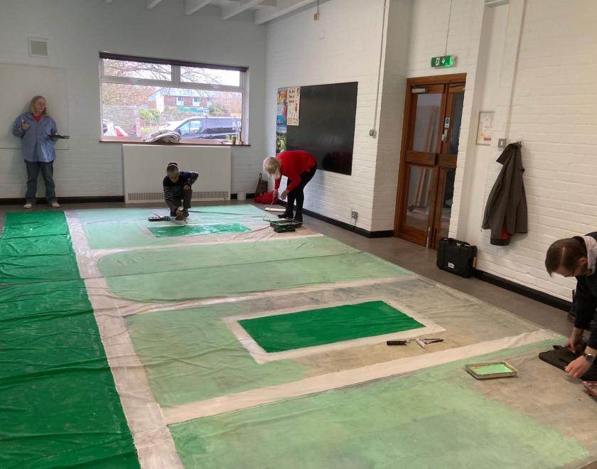 Building the set for Buttons' Dream: A New Pantomime at Twyford Drama