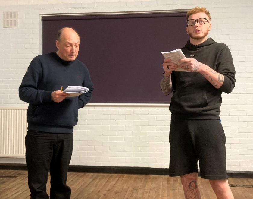 Rehearsals for Buttons' Dream: A New Pantomime at Twyford Drama