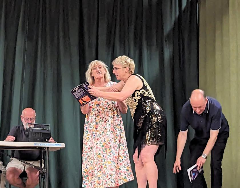 Twyford Theatre rehearsing for their two one-act plays