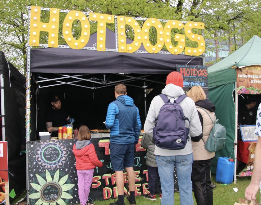 People enjoying Reading Vegan Fiesta 