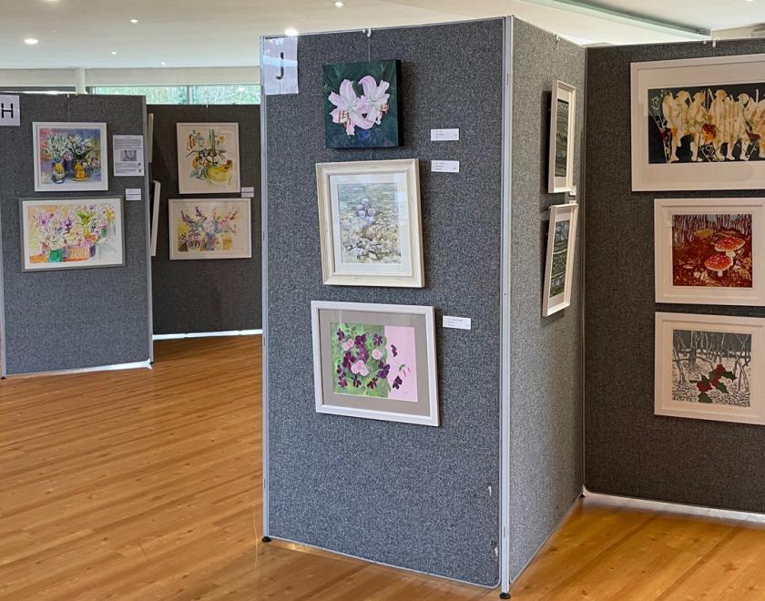 Art on display at the Rotary Charity Art & Craft Fair 