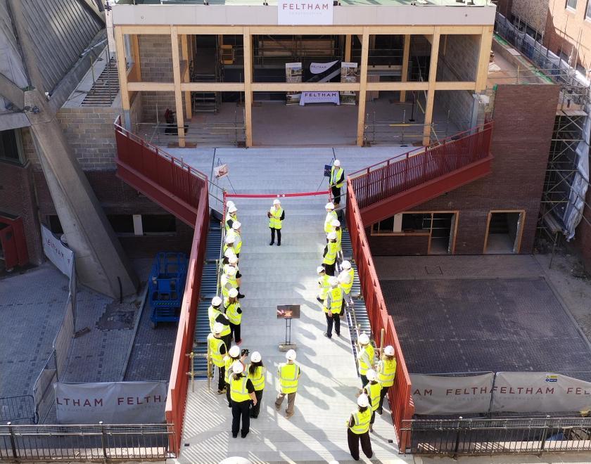 Opening of the new Hexagon Studio pedestrian walkway