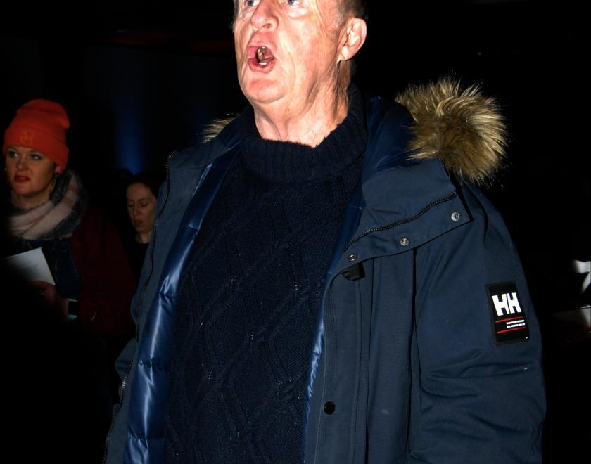 Chris Tarrant sings at the 2023 Launchpad Carols By Candlelight