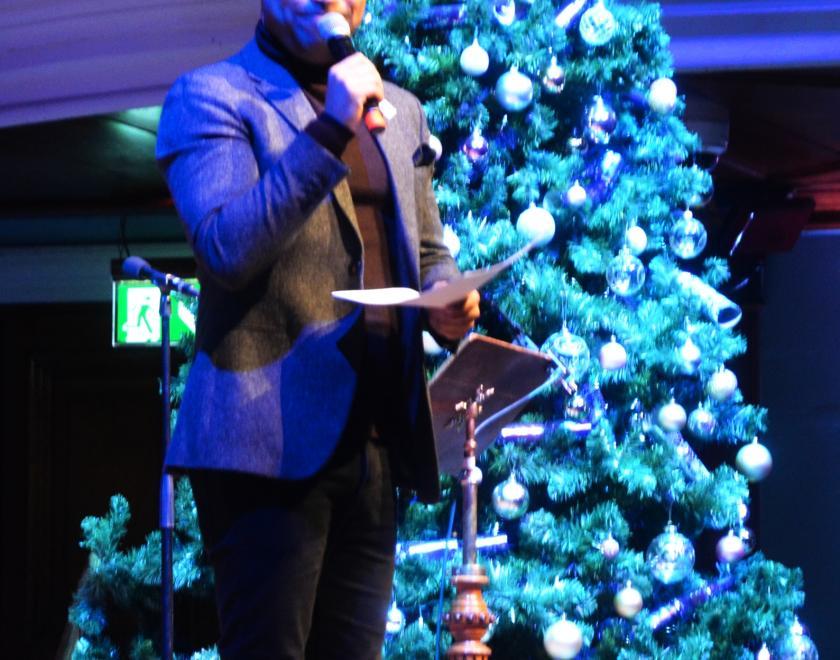 Launchpad Patron Danyl Johnson co-hosted the 2023 Carols By Candlelight