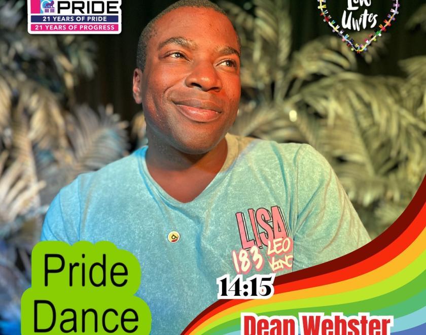 Dean Webster is DJing the PrideDance tent at Love Unites 2024