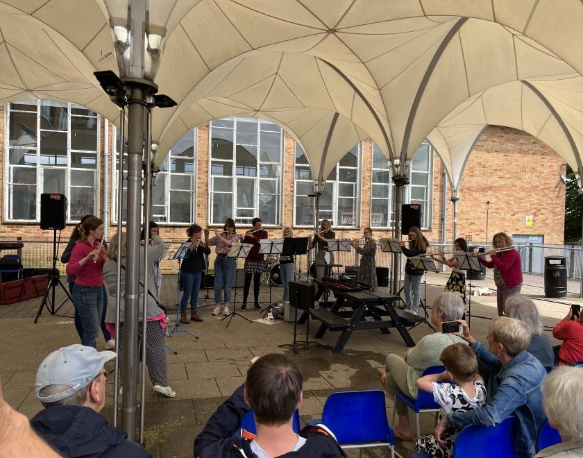 Berkshire Music Trust alumni flute choir