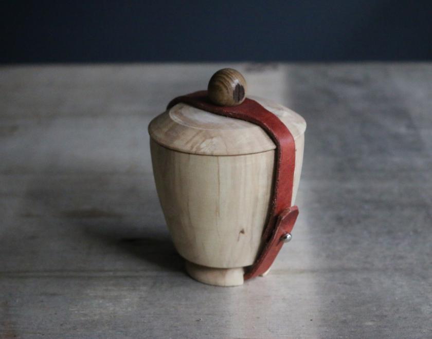 Geoff Hannis - Woodturned pot 