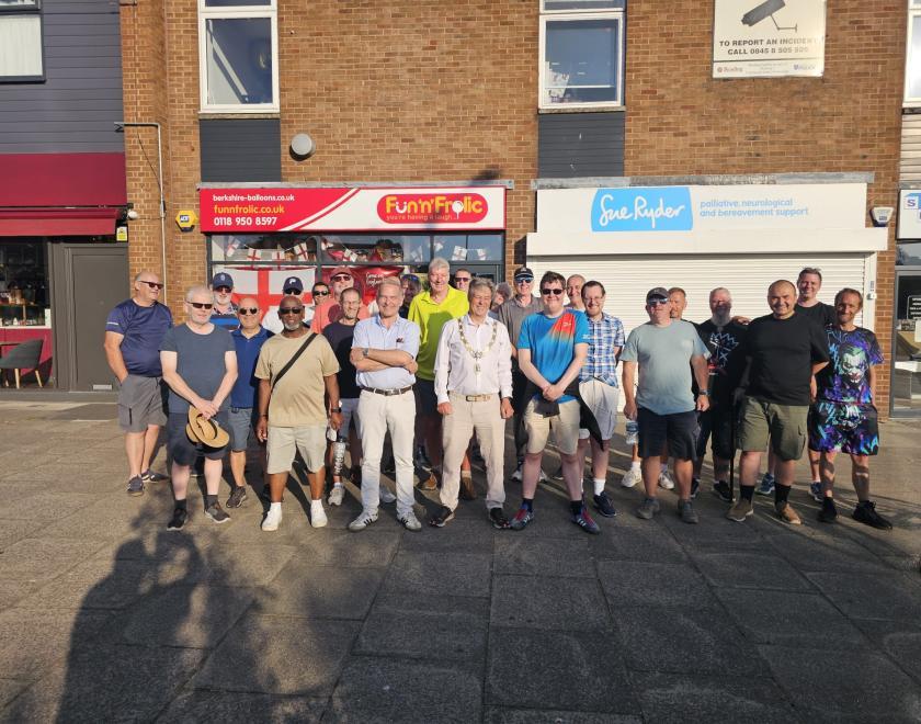 Members of the Reading Men Walking and Talking (MWAT) group