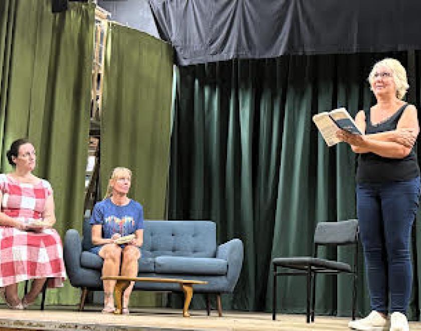 Rehearsals are underway for Twyford Drama's production of "Home, I'm Darling"