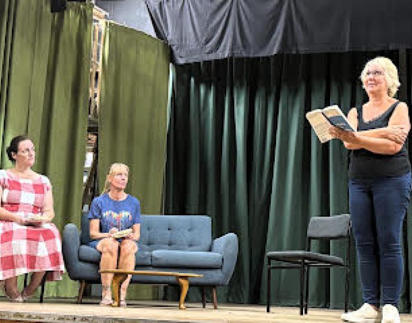 Rehearsals are underway for Twyford Drama's production of "Home, I'm Darling"