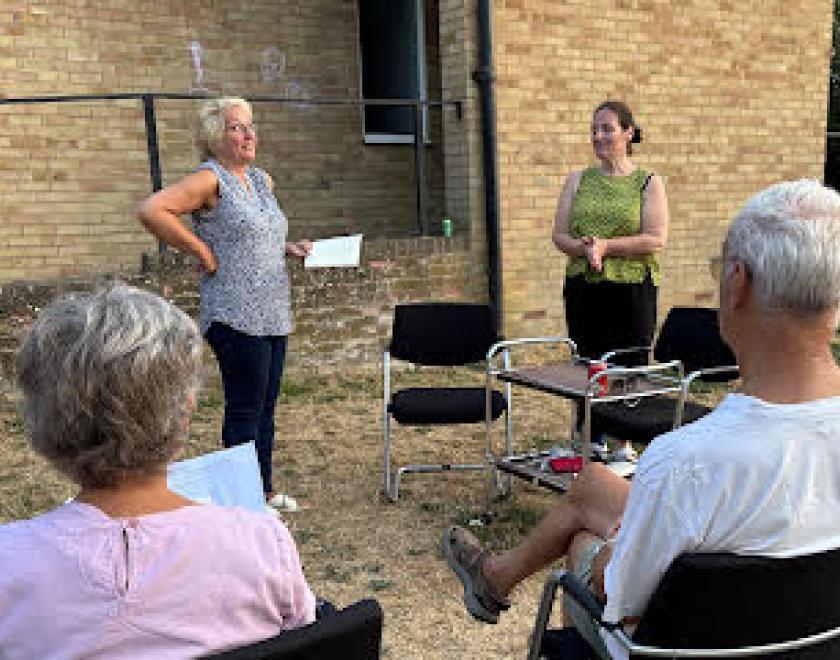 Rehearsals are underway for Twyford Drama's production of "Home, I'm Darling"