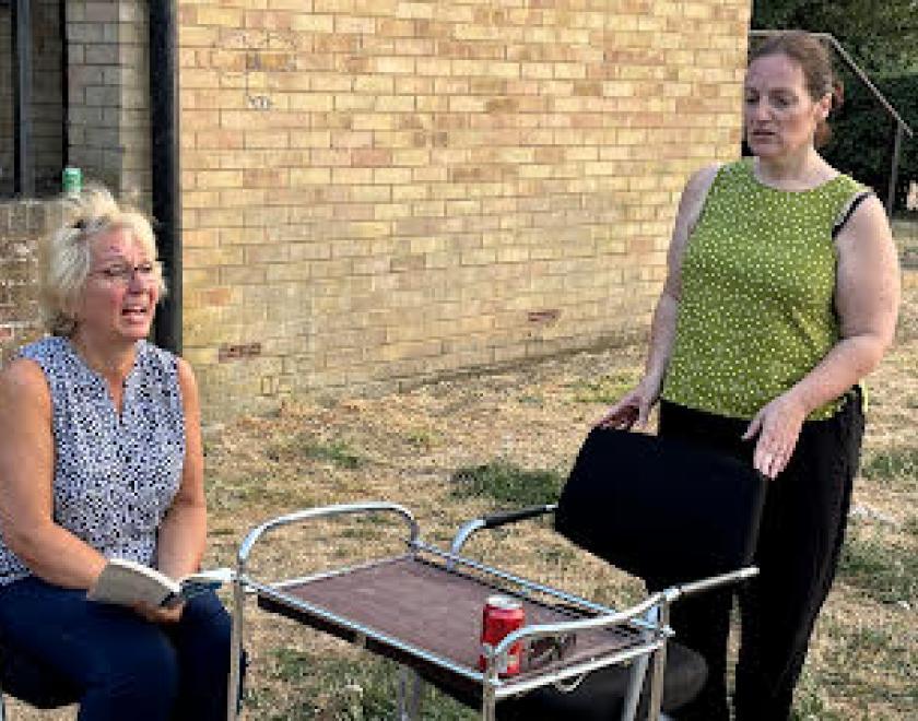 Rehearsals are underway for Twyford Drama's production of "Home, I'm Darling"