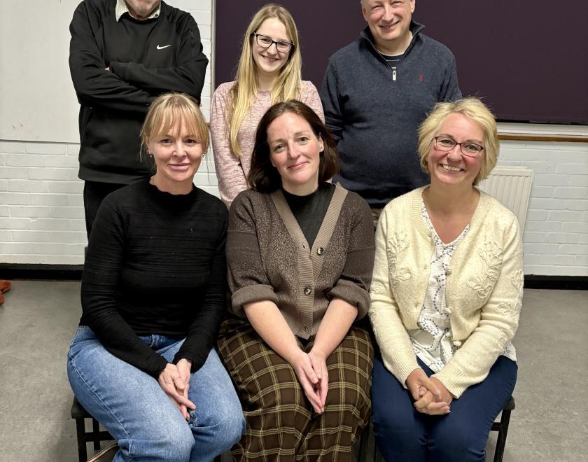 The cast of Home, I'm Darling at Twyford Drama